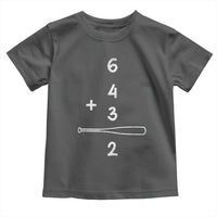 Double Play Toddler T Shirt 6 4 3 2 Vintage Baseball Bat Softball Player