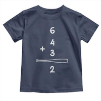 Double Play Toddler T Shirt 6 4 3 2 Vintage Baseball Bat Softball Player