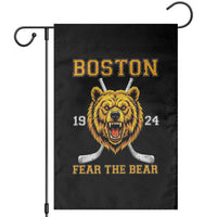 Boston Ice Hockey Garden Flag Retro Vintage Fear The Bear