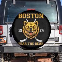 Boston Ice Hockey Spare Tire Cover Retro Vintage Fear The Bear