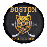 Boston Ice Hockey Spare Tire Cover Retro Vintage Fear The Bear