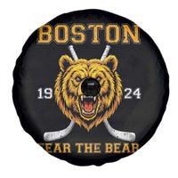 Boston Ice Hockey Spare Tire Cover Retro Vintage Fear The Bear