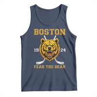 Boston Ice Hockey Tank Top Retro Vintage Fear The Bear