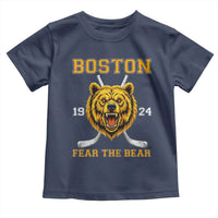 Boston Ice Hockey Toddler T Shirt Retro Vintage Fear The Bear