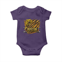 Boston Ice Hockey Baby Onesie Retro Fear The Bear Funny Sarcastic Saying