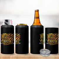Boston Ice Hockey 4 in 1 Can Cooler Tumbler Retro Fear The Bear Funny Sarcastic Saying