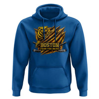 Boston Ice Hockey Hoodie Retro Fear The Bear Funny Sarcastic Saying