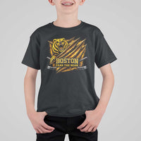 Boston Ice Hockey T Shirt For Kid Retro Fear The Bear Funny Sarcastic Saying