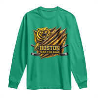 Boston Ice Hockey Long Sleeve Shirt Retro Fear The Bear Funny Sarcastic Saying