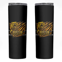 Boston Ice Hockey Skinny Tumbler Retro Fear The Bear Funny Sarcastic Saying