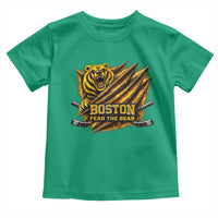 Boston Ice Hockey Toddler T Shirt Retro Fear The Bear Funny Sarcastic Saying