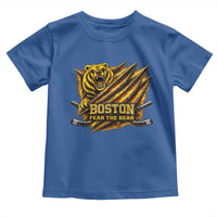 Boston Ice Hockey Toddler T Shirt Retro Fear The Bear Funny Sarcastic Saying