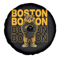 Retro Boston Ice Hockey Spare Tire Cover Fear The Bear