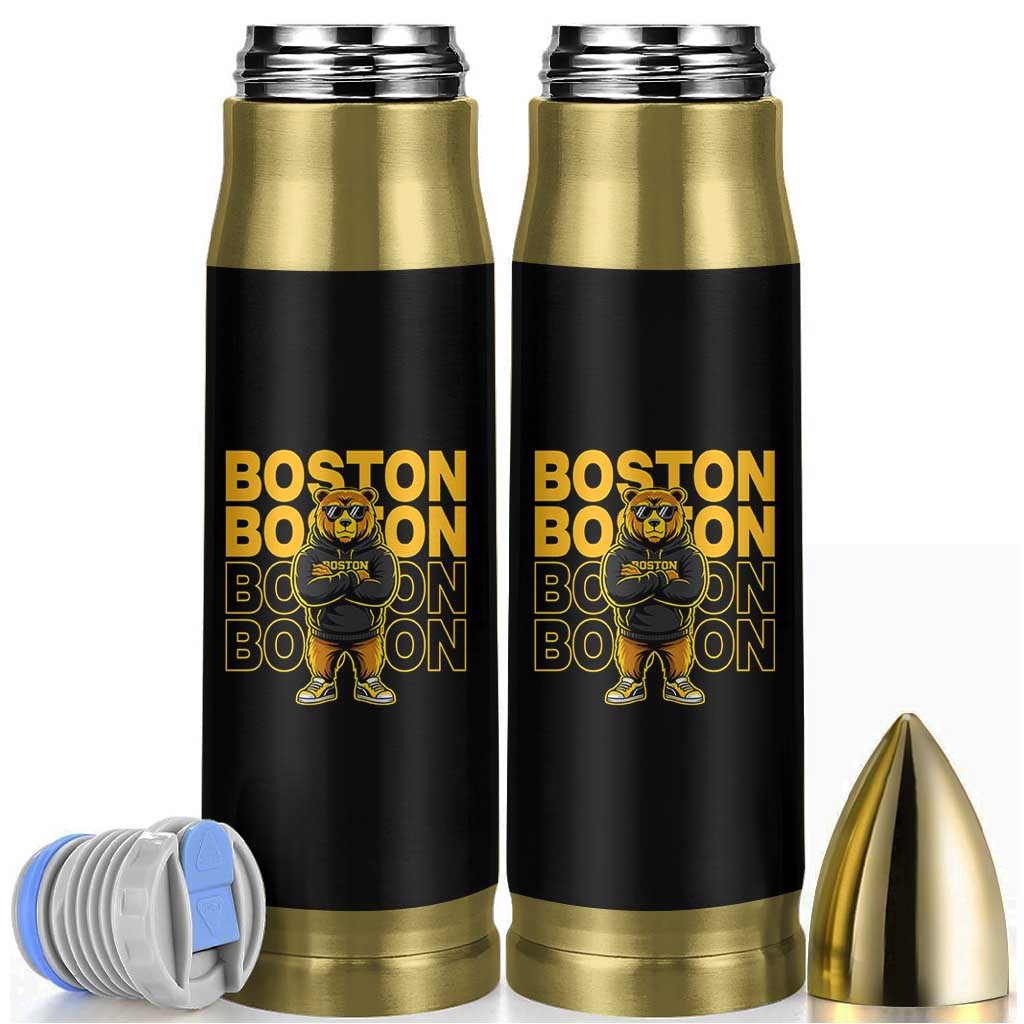 Retro Boston Ice Hockey Bullet Tumbler Fear The Bear
