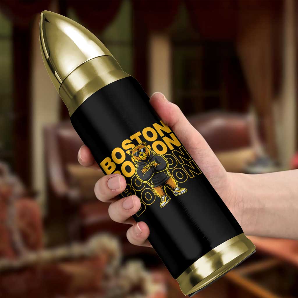 Retro Boston Ice Hockey Bullet Tumbler Fear The Bear