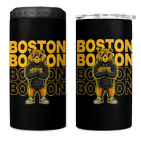 Retro Boston Ice Hockey 4 in 1 Can Cooler Tumbler Fear The Bear