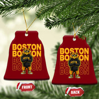 Retro Boston Ice Hockey Ceramic Ornament Fear The Bear