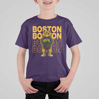 Retro Boston Ice Hockey T Shirt For Kid Fear The Bear