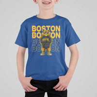 Retro Boston Ice Hockey T Shirt For Kid Fear The Bear