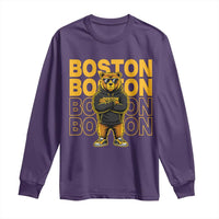Retro Boston Ice Hockey Long Sleeve Shirt Fear The Bear