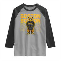 Retro Boston Ice Hockey Raglan Shirt Fear The Bear