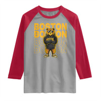 Retro Boston Ice Hockey Raglan Shirt Fear The Bear