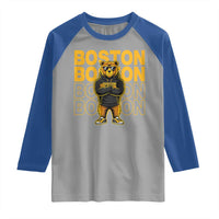 Retro Boston Ice Hockey Raglan Shirt Fear The Bear