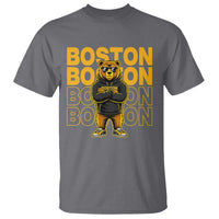 Retro Boston Ice Hockey T Shirt Fear The Bear