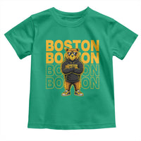 Retro Boston Ice Hockey Toddler T Shirt Fear The Bear
