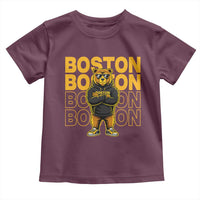 Retro Boston Ice Hockey Toddler T Shirt Fear The Bear