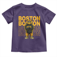 Retro Boston Ice Hockey Toddler T Shirt Fear The Bear