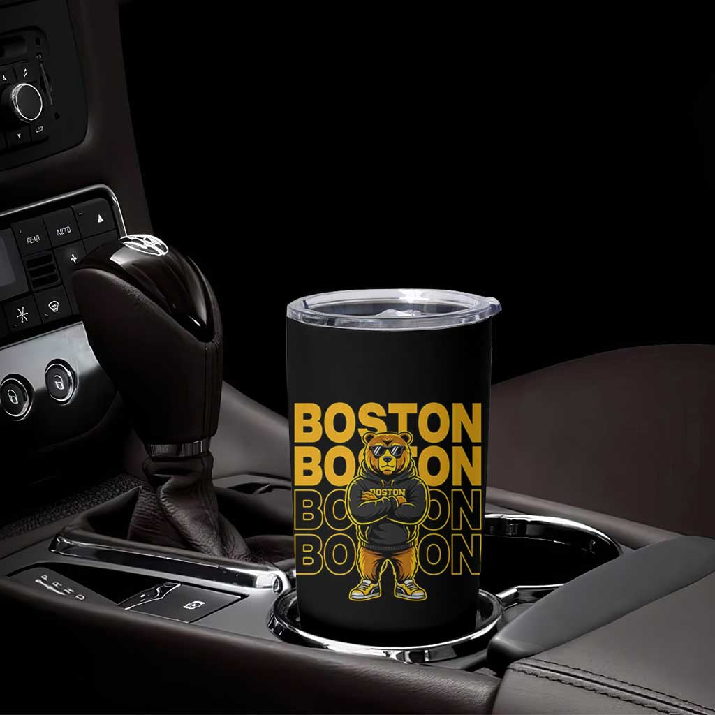 Retro Boston Ice Hockey Tumbler Cup Fear The Bear