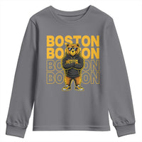 Retro Boston Ice Hockey Youth Sweatshirt Fear The Bear