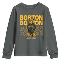 Retro Boston Ice Hockey Youth Sweatshirt Fear The Bear