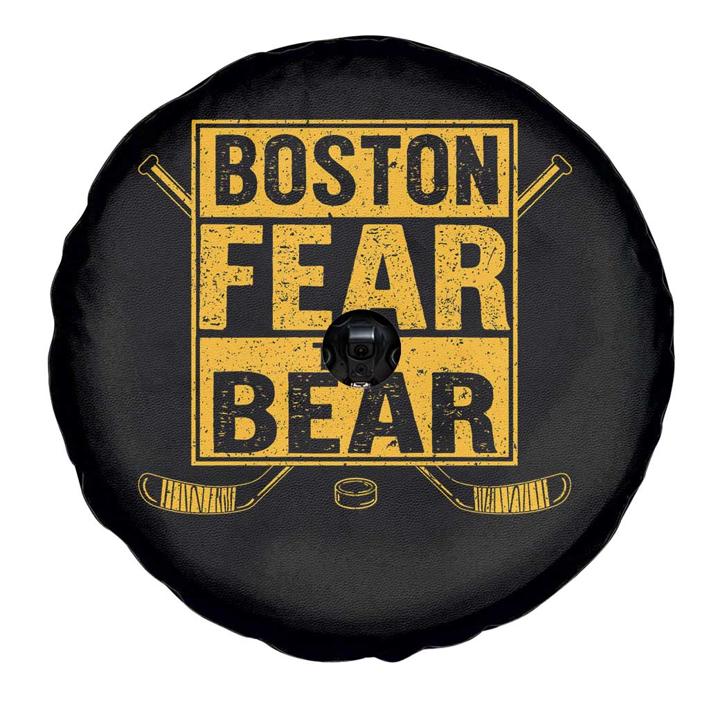 Boston Ice Hockey Spare Tire Cover Fear The Bear