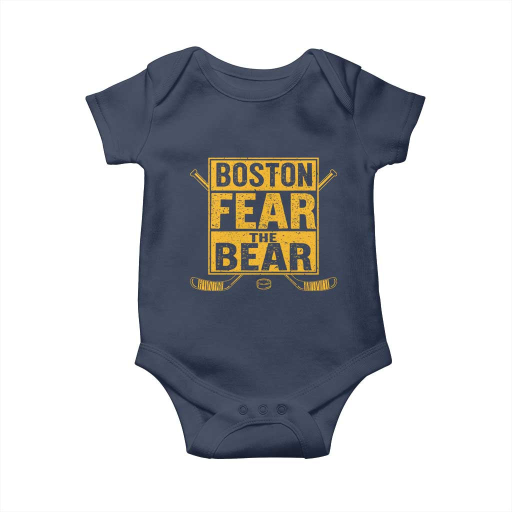 Boston Ice Hockey Baby Onesie Fear The Bear