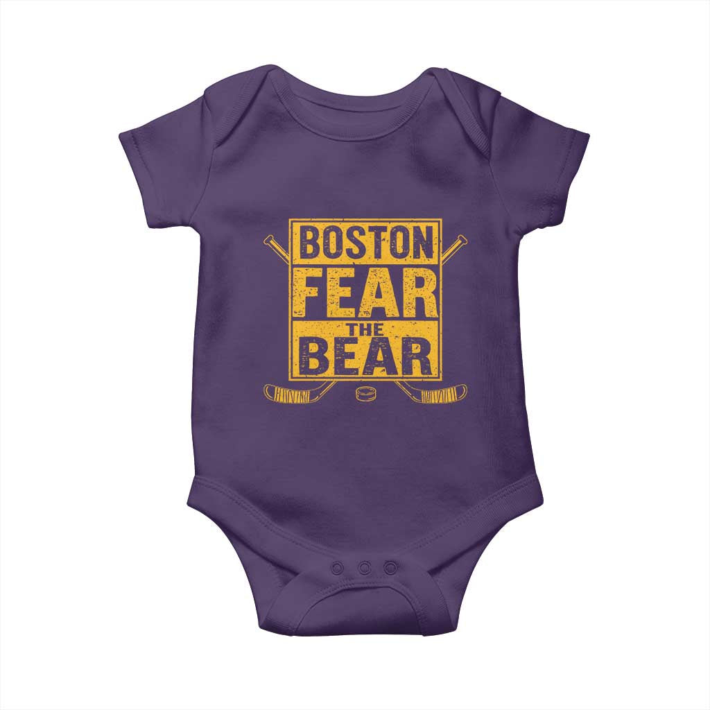 Boston Ice Hockey Baby Onesie Fear The Bear
