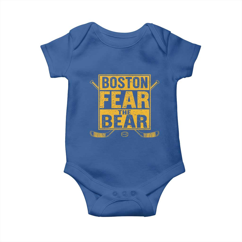 Boston Ice Hockey Baby Onesie Fear The Bear
