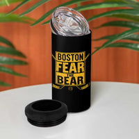 Boston Ice Hockey 4 in 1 Can Cooler Tumbler Fear The Bear