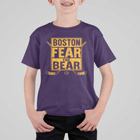 Boston Ice Hockey T Shirt For Kid Fear The Bear