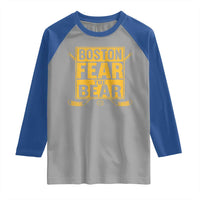 Boston Ice Hockey Raglan Shirt Fear The Bear