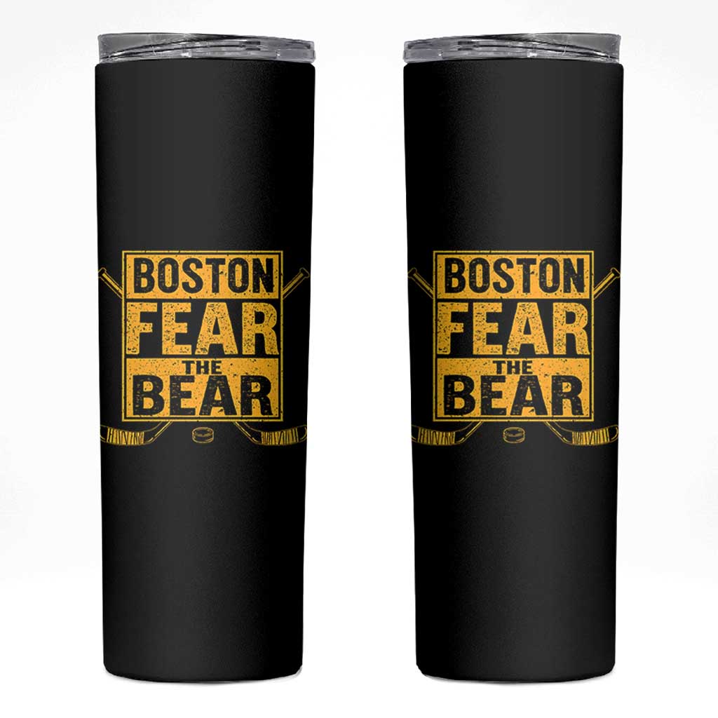 Boston Ice Hockey Skinny Tumbler Fear The Bear