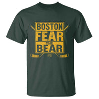 Boston Ice Hockey T Shirt Fear The Bear