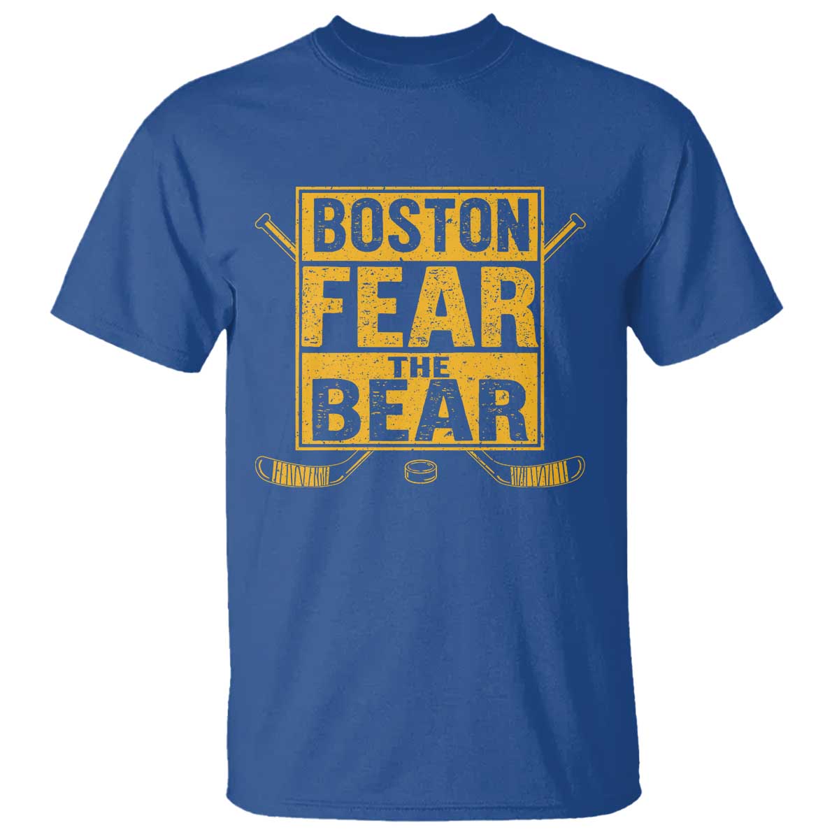 Boston Ice Hockey T Shirt Fear The Bear