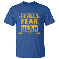 Boston Ice Hockey T Shirt Fear The Bear