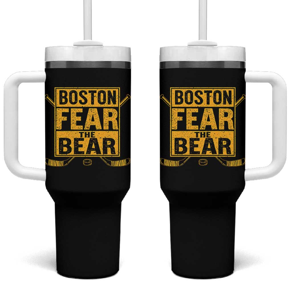 Boston Ice Hockey Tumbler With Handle Fear The Bear