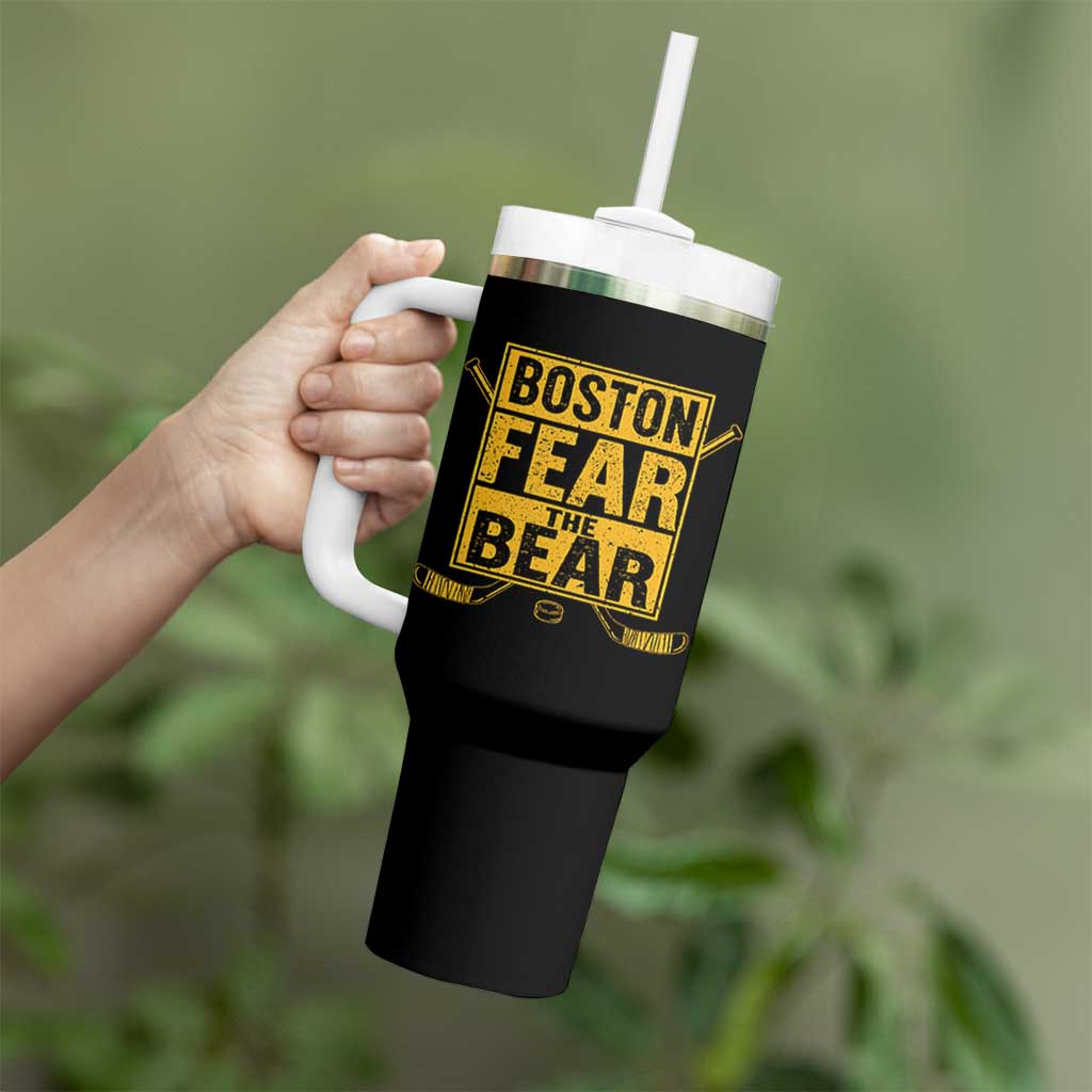 Boston Ice Hockey Tumbler With Handle Fear The Bear