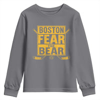 Boston Ice Hockey Youth Sweatshirt Fear The Bear