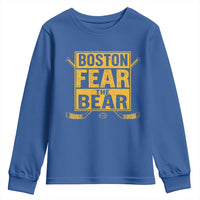 Boston Ice Hockey Youth Sweatshirt Fear The Bear