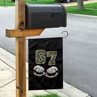 Funny Six Seven 6 7 Meme Garden Flag Gen Alpha Slang 6 7 Hands Camo Boy Girl